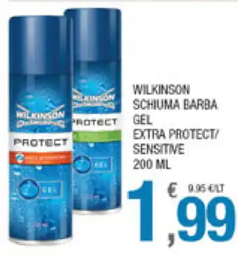 Splendidi e Splendenti Wilkinson Schiuma Barba Gel Extra Protect/Sensitive 200ml offerta