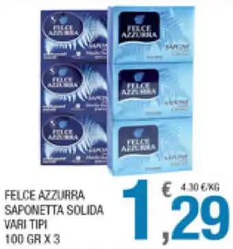 Splendidi e Splendenti Felce Azzurra Saponetta Solida 100gr x 3 offerta
