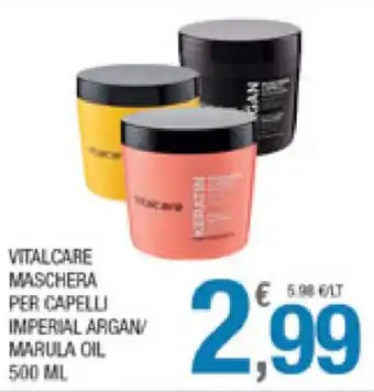 Splendidi e Splendenti Vitalcare maschera per Capelli Imperial Argan/Marula Oli 500ml offerta