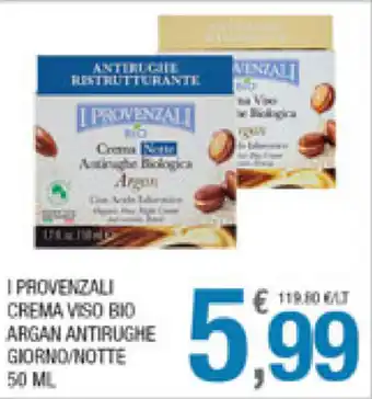 Splendidi e Splendenti I Provenzali Crema Viso Bio Argan Antirughe Giorno/Notte 50ml offerta