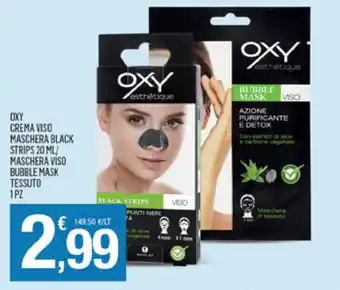 Splendidi e Splendenti Oxy Crema Viso Maschera Black Strips 20ml/Maschera Viso Bubble Mask Tessuto 1pz offerta