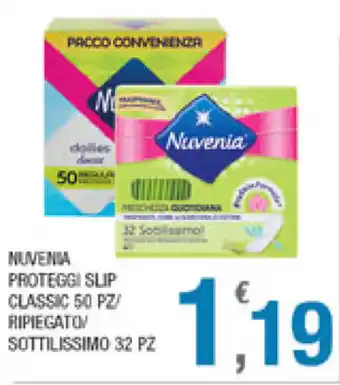 Splendidi e Splendenti Nuvenia Proteggi Slip Classic 50pz/Ripiegato/Sottilissimo 32pz offerta