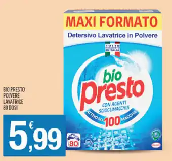 Splendidi e Splendenti Bio Presto Polvere Lavatrice 80 dosi offerta