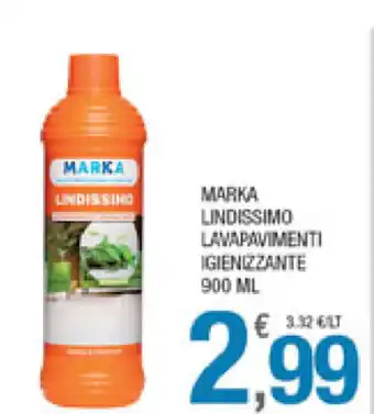 Splendidi e Splendenti Marka Lindissimo Lavapavimenti Igienizzante 900ml offerta