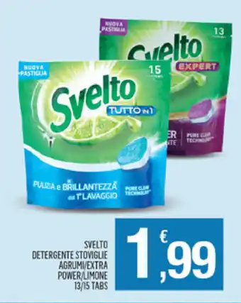 Splendidi e Splendenti Svelto Detergente Stoviglie Agrumi/Extra Power/Limone 13/15 tabs offerta
