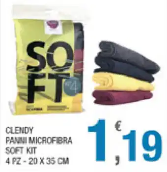 Splendidi e Splendenti Clendy Panni Microfibra Soft Kit 4pz - 20x35cm offerta