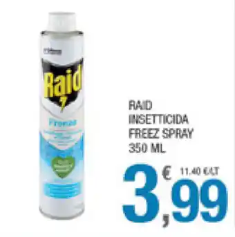 Splendidi e Splendenti Raid Insetticida Freez Spray 350ml offerta