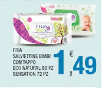 Splendidi e Splendenti Fria Salviettine Bimbi con Tappo Eco Natural 80pz Sensation 72pz offerta