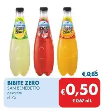MD Discount BIBITE ZERO SAN BENEDETTO assortite cl 75 offerta