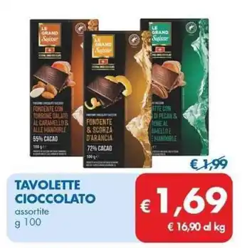 MD Discount TAVOLETTE CIOCCOLATO assortite g 100 offerta