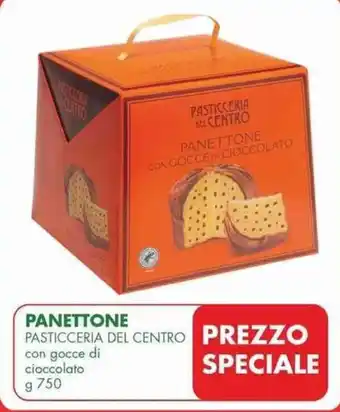MD Discount PANETTONE PASTICCERIA DEL CENTRO con gocce di cioccolato g 750 offerta