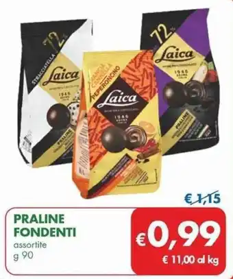 MD Discount PRALINE FONDENTI assortite g 90 offerta