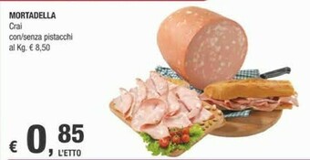 Crai Crai Mortadella Con / Senza Pistacchi offerta