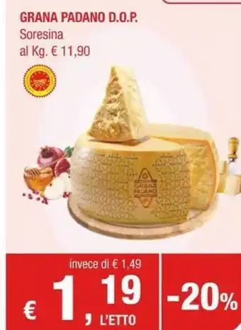 Crai Latteria Soresina Grana Padano Dop offerta