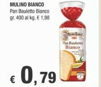 Crai Mulino Bianco Pan Bauletto Bianco 400 G(ml) offerta