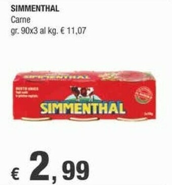 Crai Simmenthal Carne offerta