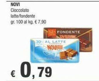 Crai Novi Cioccolato Fondente Extra 100 G(ml) offerta