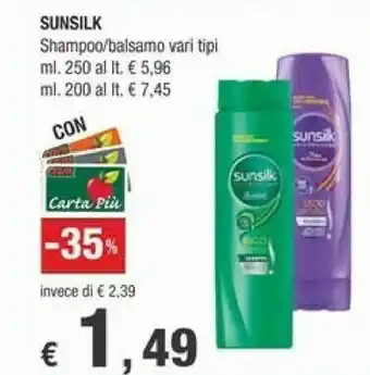 Crai Sunsilk Shampoo offerta