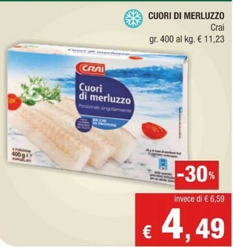 Crai Crai Cuori Di Merluzzo offerta
