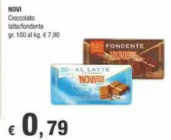 Crai Novi Cioccolato Fondente Extra 100 G(ml) offerta