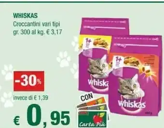 Crai Whiskas Croccantini Vari Tipi offerta