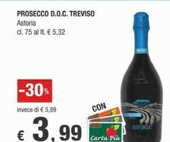 Crai Astoria Prosecco Doc Treviso offerta