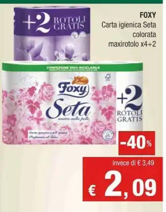 Crai Foxy Carta Igienica Seta Colorata offerta