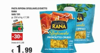 Crai Rana Sfogliavelo Prosciutto Crudo 250 G(ml) offerta