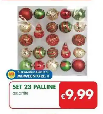 SET 23 PALLINE assortite