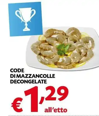 Pam Pam Code Di Mazzancolle Decongelate offerta