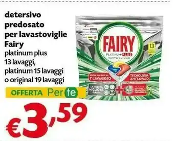 Pam Fairy Detersivo Predosato Per Lavastoviglie offerta