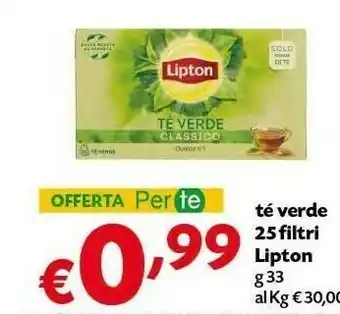 Pam Lipton Tea Te Verde Classico offerta