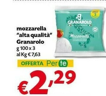 Pam Granarolo Mozzarella Alta Qualità offerta
