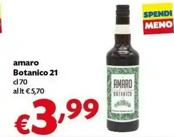 Pam Botanico 21 Amaro offerta