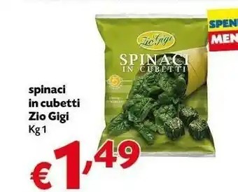 Pam Gigi Zio Spinaci In Cubetti offerta