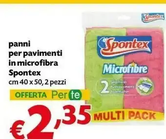 Pam Spontex Panni Per Pavimenti In Microfibra offerta