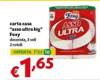 Pam Foxy Carta Casa Asso Ultra Big offerta
