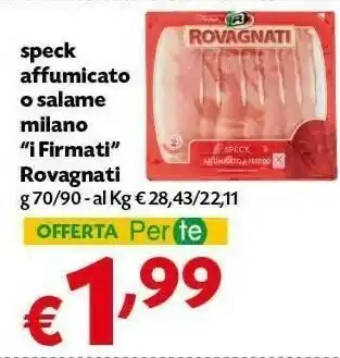 Pam Rovagnati Speck Affumicato offerta