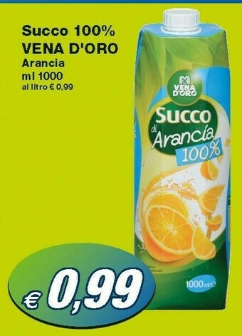 Prix Quality Vena d' oro Vena D'Oro Succo 100% Arancia offerta