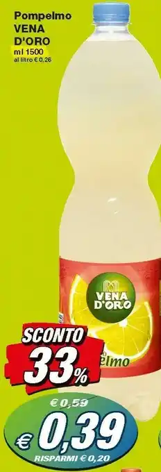 Prix Quality Vena d' oro Vena D'Oro - Pompelmo 1500 G(ml) offerta