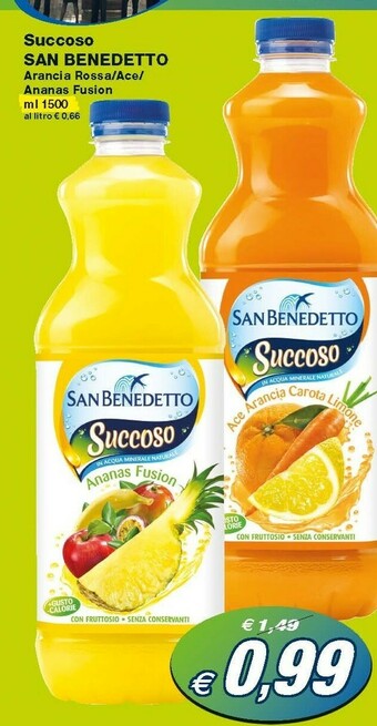 Prix Quality San Benedetto Succoso Arancia Rossa offerta
