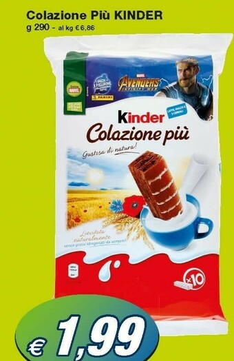 Prix Quality Ferrero Kinder Colazione Più 290 G(ml) offerta