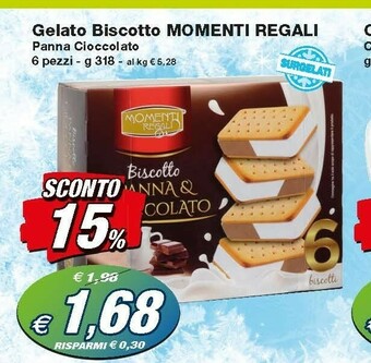 Prix Quality Momenti regali Gelato Biscotto offerta
