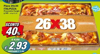 Prix Quality Italpizza Pizza 26x38 Prosciutto Funghi offerta