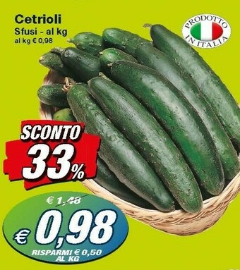 Prix Quality Cetrioli Sfusi offerta