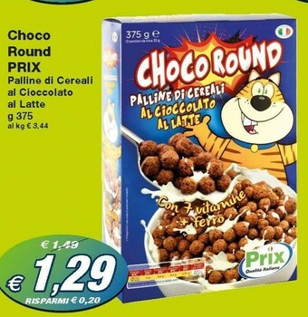 Prix Quality Prix Choco Round Palline Di Cereali Al Cioccolato Al Latte offerta