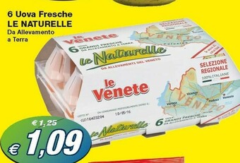 Prix Quality Le Naturelle 6 Uova Fresche offerta