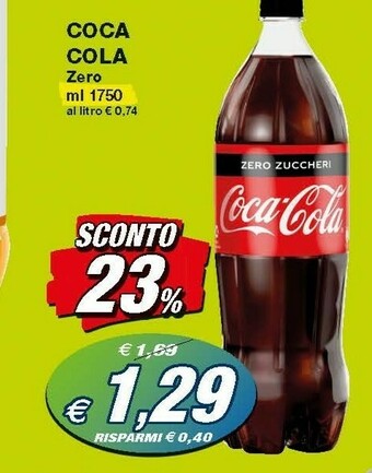 Prix Quality Coca-Cola - Coca-Cola Zero offerta