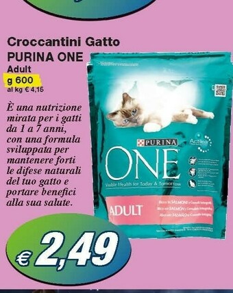 Prix Quality Purina One Croccantini Gatto Adult offerta
