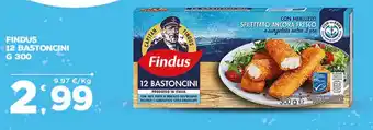 Deco Supermercati FINDUS 12 BASTONCINI G 300 offerta